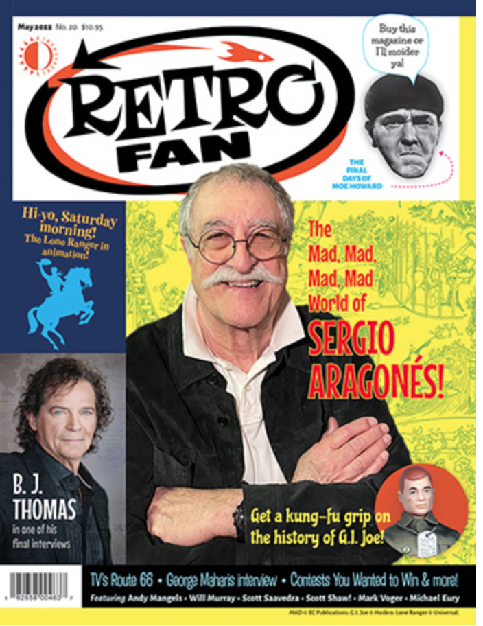 Sergio on the Cover of Retrofans Magazine related article image